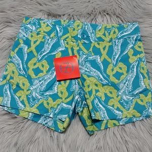 Tracy Negoshian Atlantis Turquoise Shorts